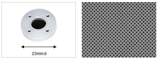 金屬網(wǎng)元件及放大后的結構